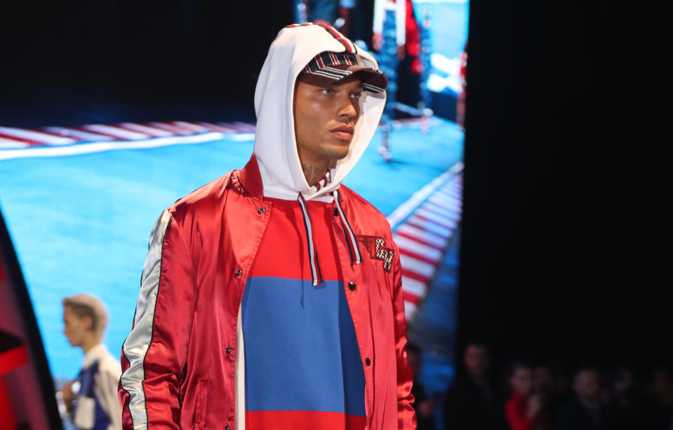 Die Tommy-Hilfiger-Show ist schon der zweite Job für Meeks auf der Mailänder Modewoche. (Bild: ddp Images/Capital Pictures)