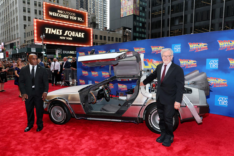 Steven Spielberg attends the "Back To The Future: The Musical" Gala Performance at Winter Garden Theatre on July 25, 2023 in New York City.
