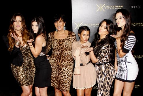 <span class="caption">Khloé, Kylie, Kris, Kourtney, Kim and Kendall – back in the day. </span> <span class="attribution"><a class="link " href="https://www.shutterstock.com/image-photo/khloe-kardashian-kylie-jenner-kris-kourtney-313319390?src=N58sqKoP1_unJ_EIKlh3Uw-1-10" rel="nofollow noopener" target="_blank" data-ylk="slk:Tinseltown/Shutterstock.;elm:context_link;itc:0;sec:content-canvas">Tinseltown/Shutterstock.</a></span>