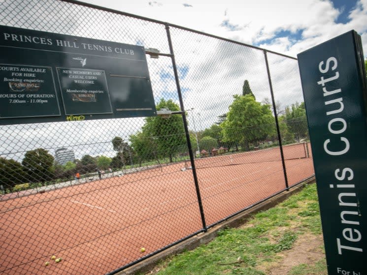 Tennis courts have been closed in recent months amid the coronavirus pandemic (Getty)