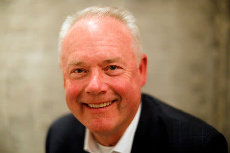 Starbucks CEO Kevin Johnson, poses for a photograph during an interview with Reuters in Mexico City Mexico February 7, 2019. REUTERS/ Carlos Jasso