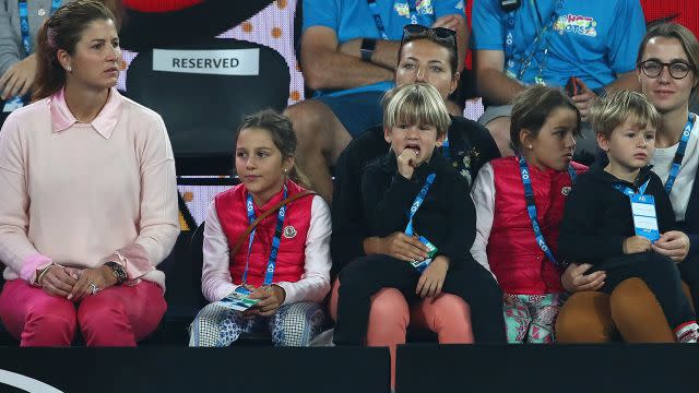 Mirka and the kids. Image: Getty