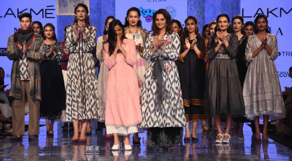 Sania Mirza looks radiant as she walks the ramp at LFW