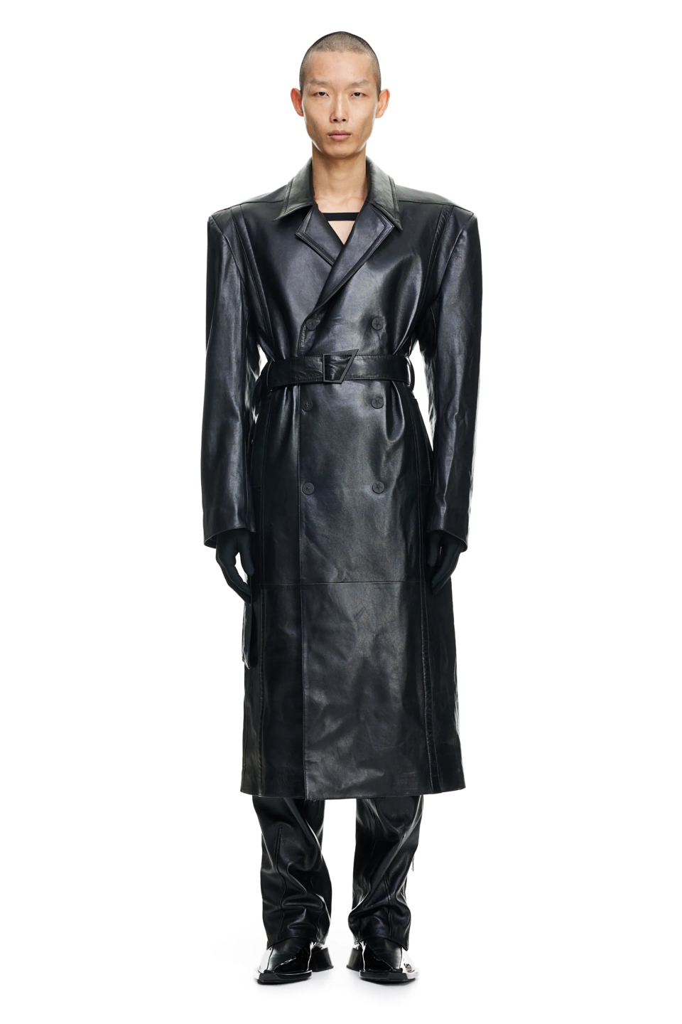 Mugler x H&M Leather Trench Coat