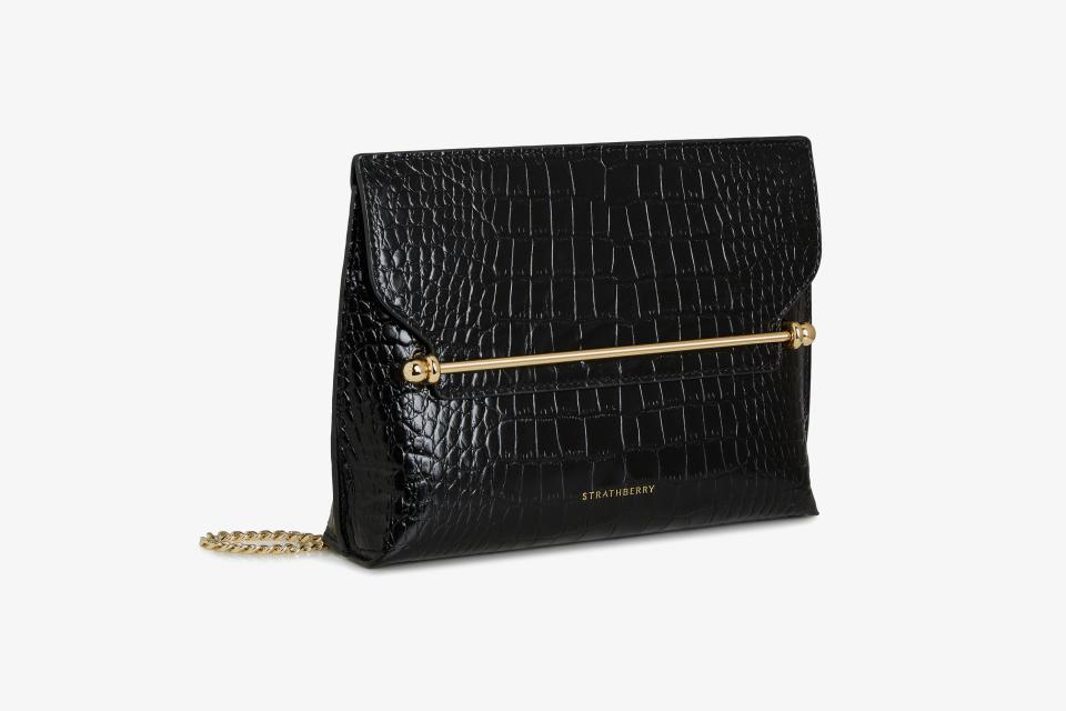 <p><a href="https://go.redirectingat.com?id=74968X1596630&url=https%3A%2F%2Fus.strathberry.com%2Fcollections%2Fclutches%2Fproducts%2Fstylist-embossed-croc-black&sref=https%3A%2F%2Fwww.townandcountrymag.com%2Fstyle%2Ffashion-trends%2Fg37157428%2Fbest-evening-bags%2F" rel="nofollow noopener" target="_blank" data-ylk="slk:Shop Now;elm:context_link;itc:0;sec:content-canvas" class="link ">Shop Now</a></p><p>Croc-Embossed Leather Black</p><p>strathberry.com</p><p>$425.00</p>