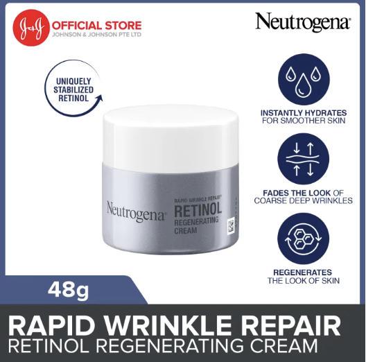 [NEW] Neutrogena Rapid Wrinkle Repair Retinol Regenerating Cream in silver