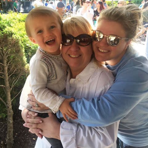 <p>Kelly Clarkson Instagram</p> Kelly Clarkson with her mom Jeanne Taylor and daughter River Rose.