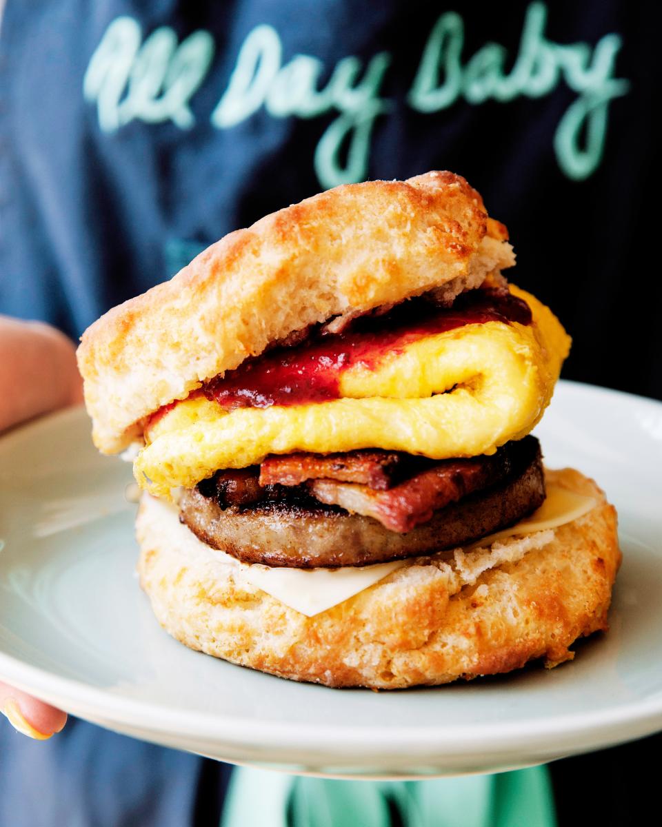 Go big with a breakfast sandwich at All Day Baby