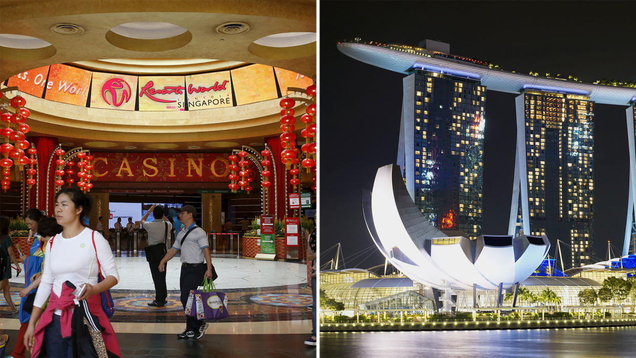 PHOTOS of Resorts World Sentosa and Marina Bay Sands (Reuters/Yahoo News Singapore)