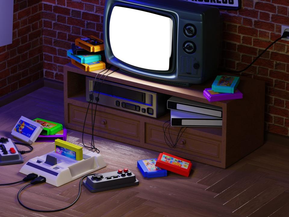 90s television set