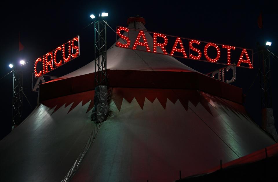 The Circus Arts Conservatory’s Circus Sarasota big top is set up at Nathan Benderson Park for its 25th anniversary show.