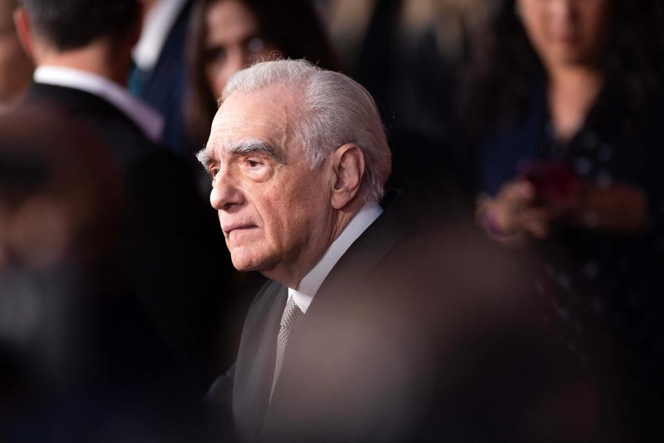 Director Martin Scorsese arrives on Oct. 16 for Apple Original Films' "Killers of the Flower Moon" Los Angeles premiere at the Dolby theatre in Hollywood, California.