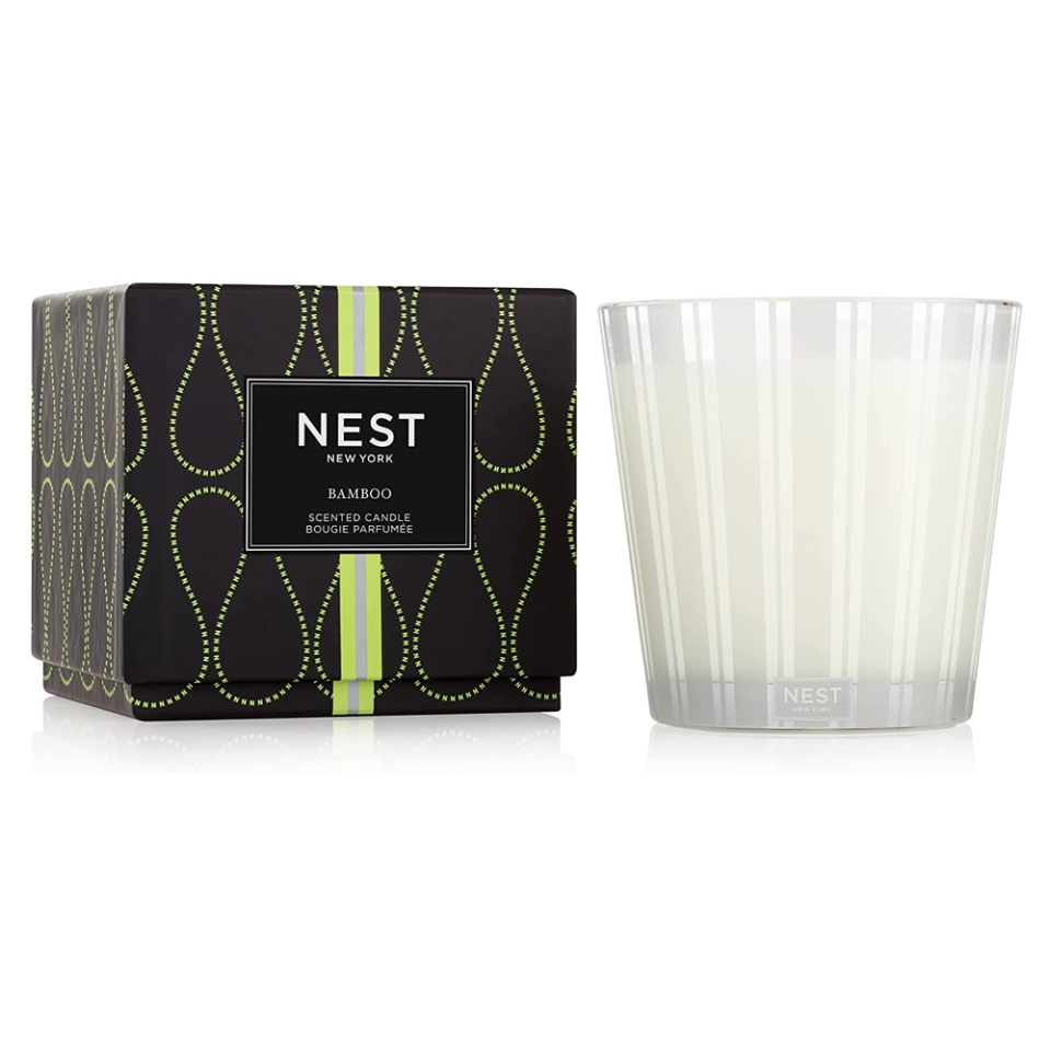 <p><strong>NEST Fragrances</strong></p><p>amazon.com</p><p><strong>$68.00</strong></p><p><a href="https://www.amazon.com/dp/B003U31MXS?tag=syn-yahoo-20&ascsubtag=%5Bartid%7C10067.g.42145198%5Bsrc%7Cyahoo-us" rel="nofollow noopener" target="_blank" data-ylk="slk:Shop Now;elm:context_link;itc:0;sec:content-canvas" class="link ">Shop Now</a></p><p>When in doubt, you can never go wrong with a luxury candle. New York's 3-wick candles have an impressive throw that will fill the whole room with scent. Plus, Nest's fragrances are simple and refreshing, making them perfect for gifting. </p>