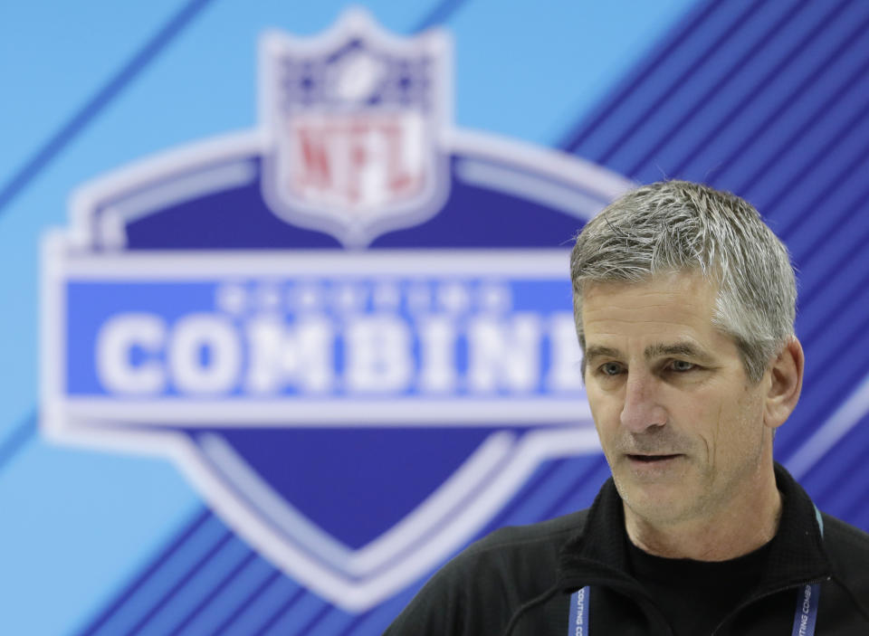 Head coach Frank Reich was the most important offseason addition in Indy. (AP Photo/Darron Cummings)