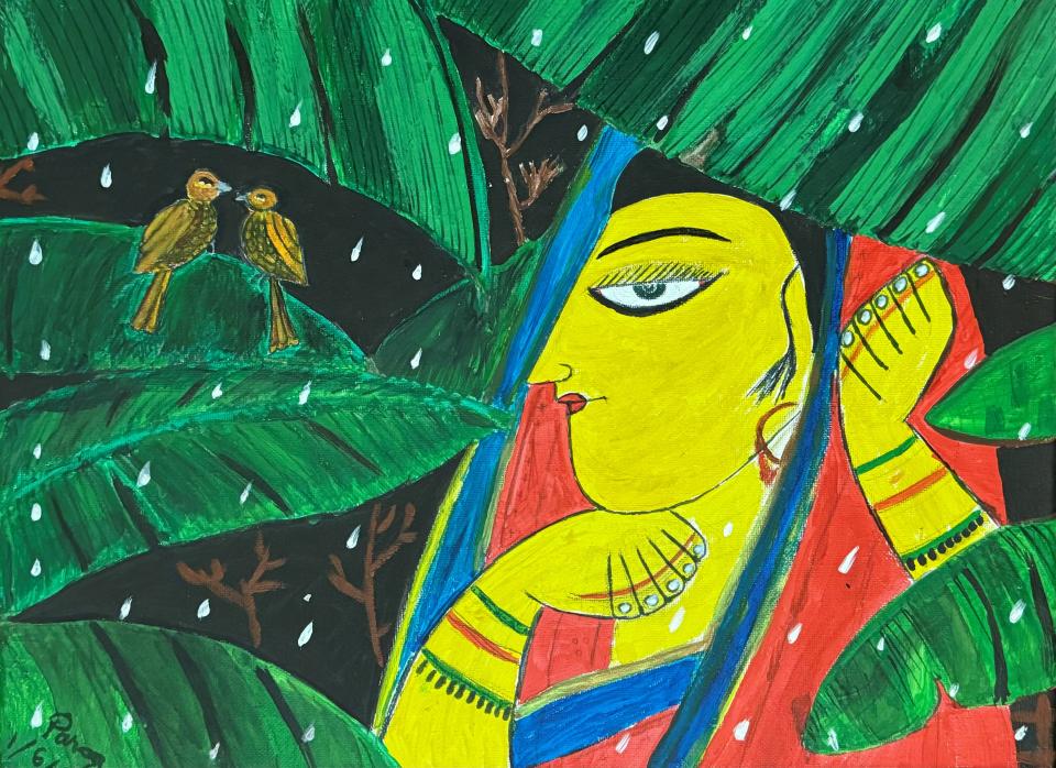 "Bou (Bride)" by Razia Suroor is one of several pieces featured in "Art of Bangladesh," on exhibit through April 30 in the Loann Crane Gallery at the Greater Columbus Arts Council.