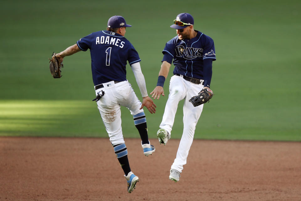 The Tampa Bay Rays woke up Tuesday morning as the favorite to win the World Series. (Photo by Ezra Shaw/Getty Images)