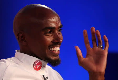 Athletics - London Marathon - Mo Farah Press Conference - London, Britain - April 17, 2018. Mo Farah during the press conference. Action Images via Reuters/Peter Cziborra