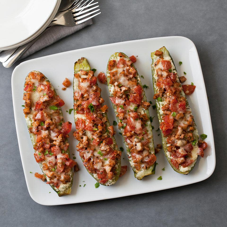 Lasagna-Stuffed Zucchini