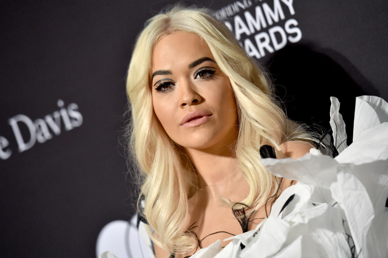 A photo of Rita Ora at The Recording Academy and Clive Davis' 2019 Pre-GRAMMY Gala at The Beverly Hilton Hotel on February 09, 2019 in Beverly Hills, California.