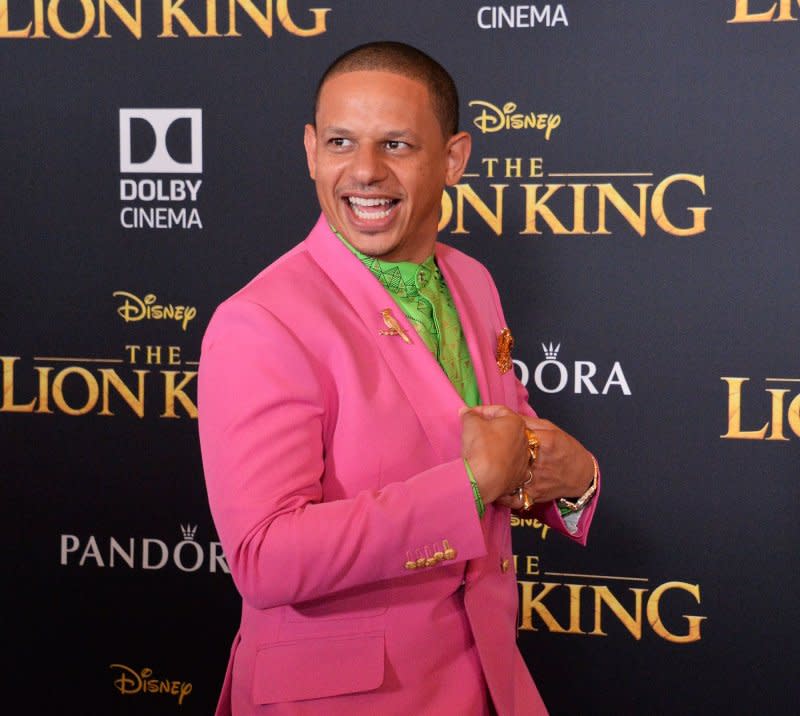 Eric Andre attends the premiere of "The Lion King" at the Dolby Theatre in the Hollywood section of Los Angeles on July 9, 2019. The actor turns 41 on April 4. File Photo by Jim Ruymen/UPI