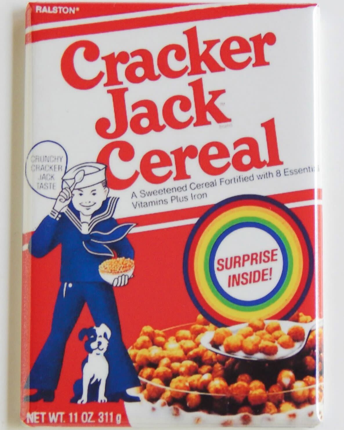 Cracker Jack Cereal Fridge Magnet