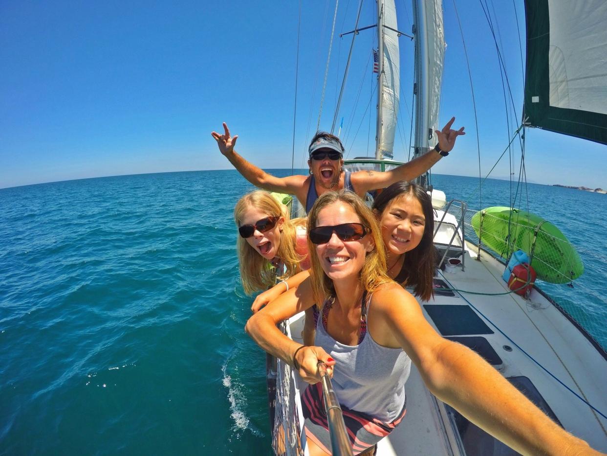 The Nance family is sailing around the world in&nbsp;a 45-foot boat. (Photo: Aimee Nance)