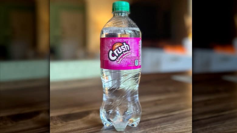 Bottle of Crush cream soda