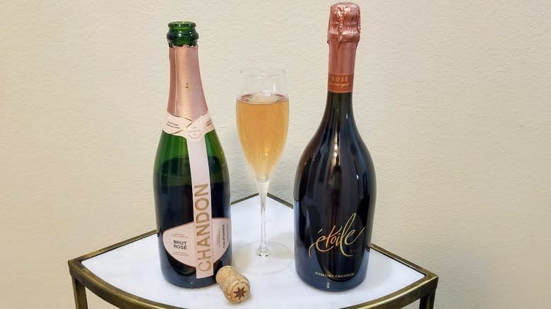 Chandon rose sparkling wines