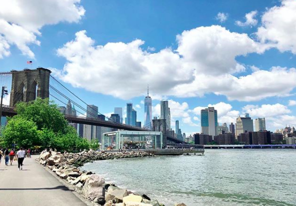 Brooklyn Bridge Park has a great running track with spectacular views of the East River. Source: Instagram