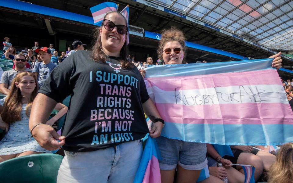 Trans activists crash England Women's Twickenham training session - JULIAN SIMMONDS