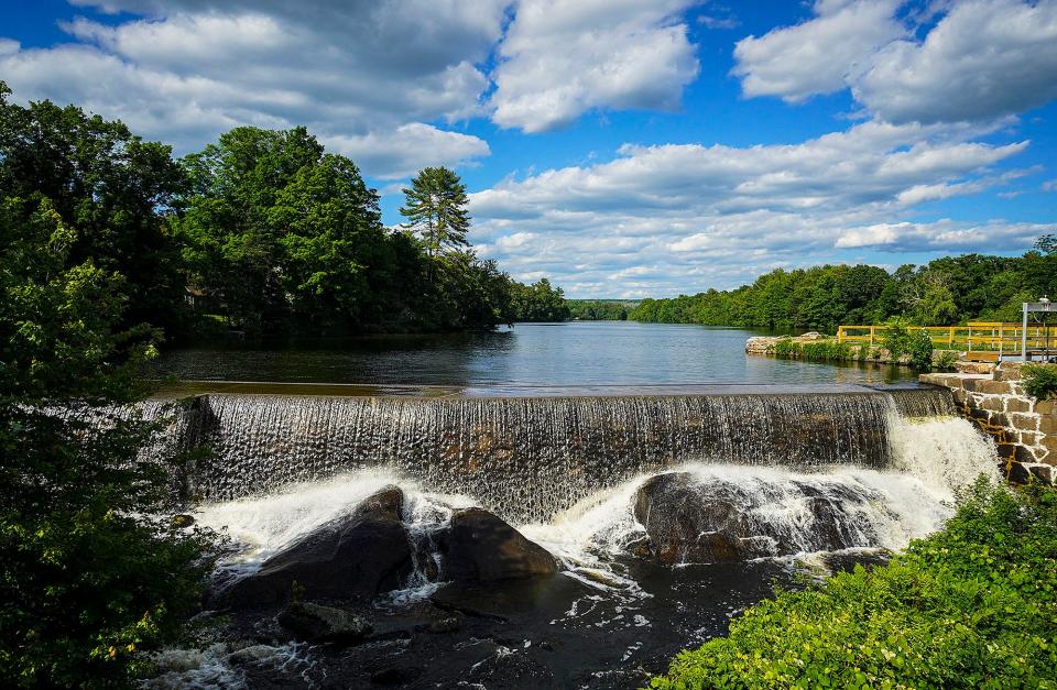 A dam on Hope Valley's Wood River forms Wyoming Pond. The Wood and Pawcatuck rivers will be celebrated this weekend as two of 226 protected rivers that have earned a federal "wild and scenic" designation.