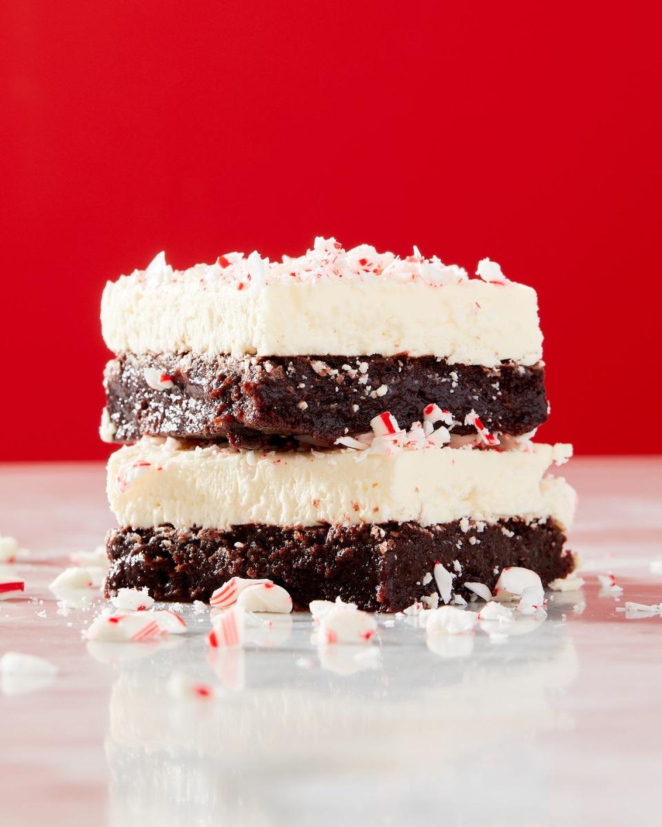 Peppermint Bark Brownies