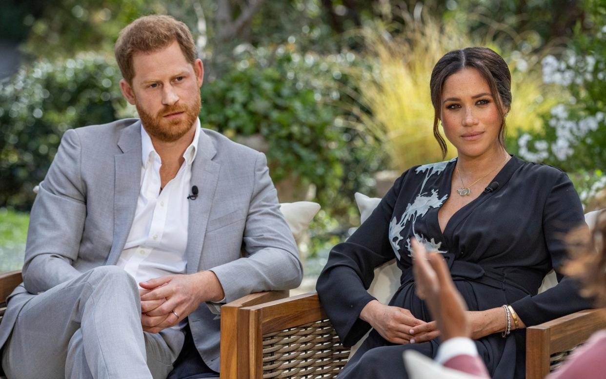 The Firm and the 'falsehoods': Meghan, Duchess of Sussex interview claims examined -  Joe Pugliese/Harpo Productions via AP