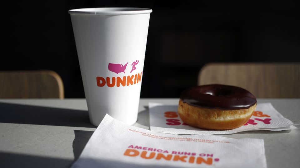 Dunkin' said goodbye to the Dunkaccino. - Luke Sharrett/Bloomberg/Getty Images