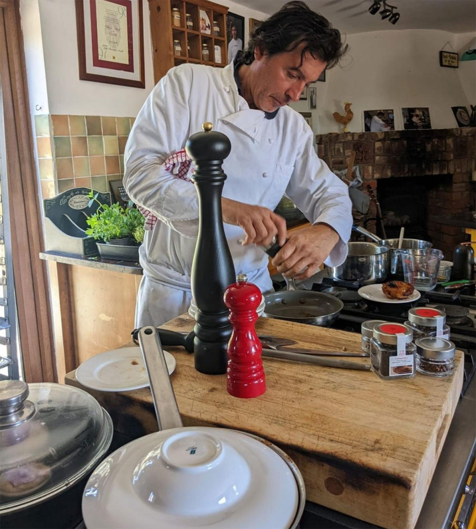 Jean-Christophe Novelli in his home kitchen