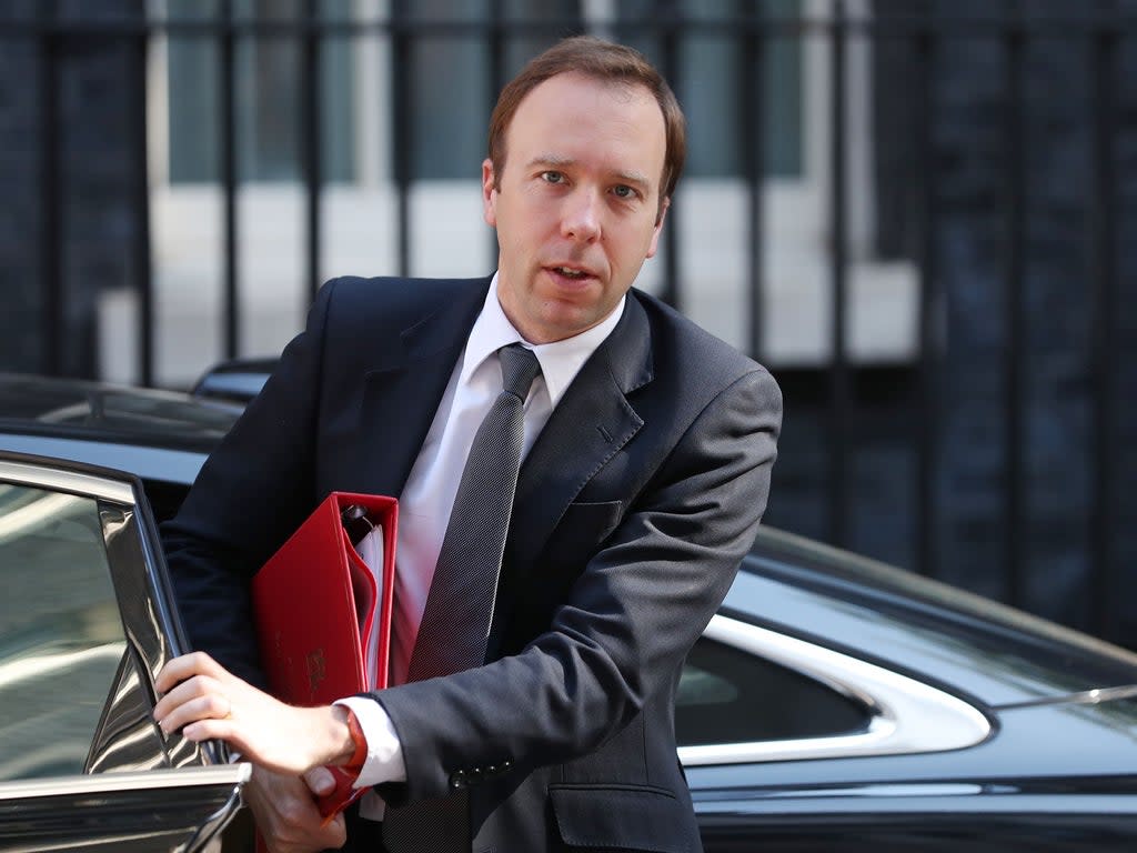 Matt Hancock, the culture secretary, has called on more headteachers to ban phones (AFP/Getty)