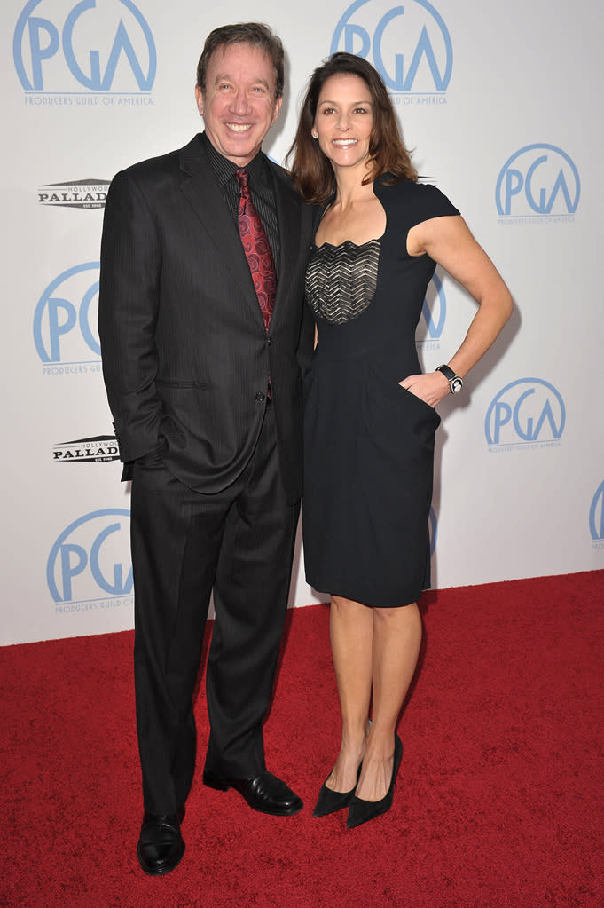 21st Annual Producers Guild Awards 2010 Tim Allen Jane Hajduk