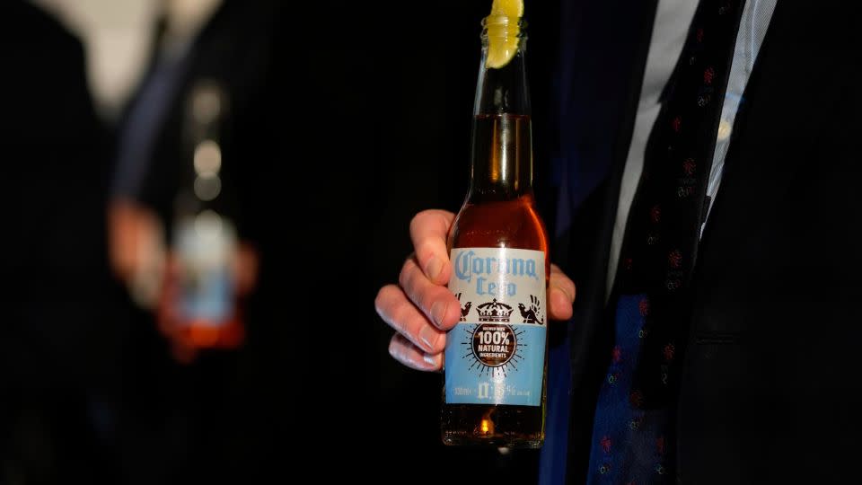 Corona Cero is fronting AB InBev's partnership with the Olympics. - Kin Cheung/AP