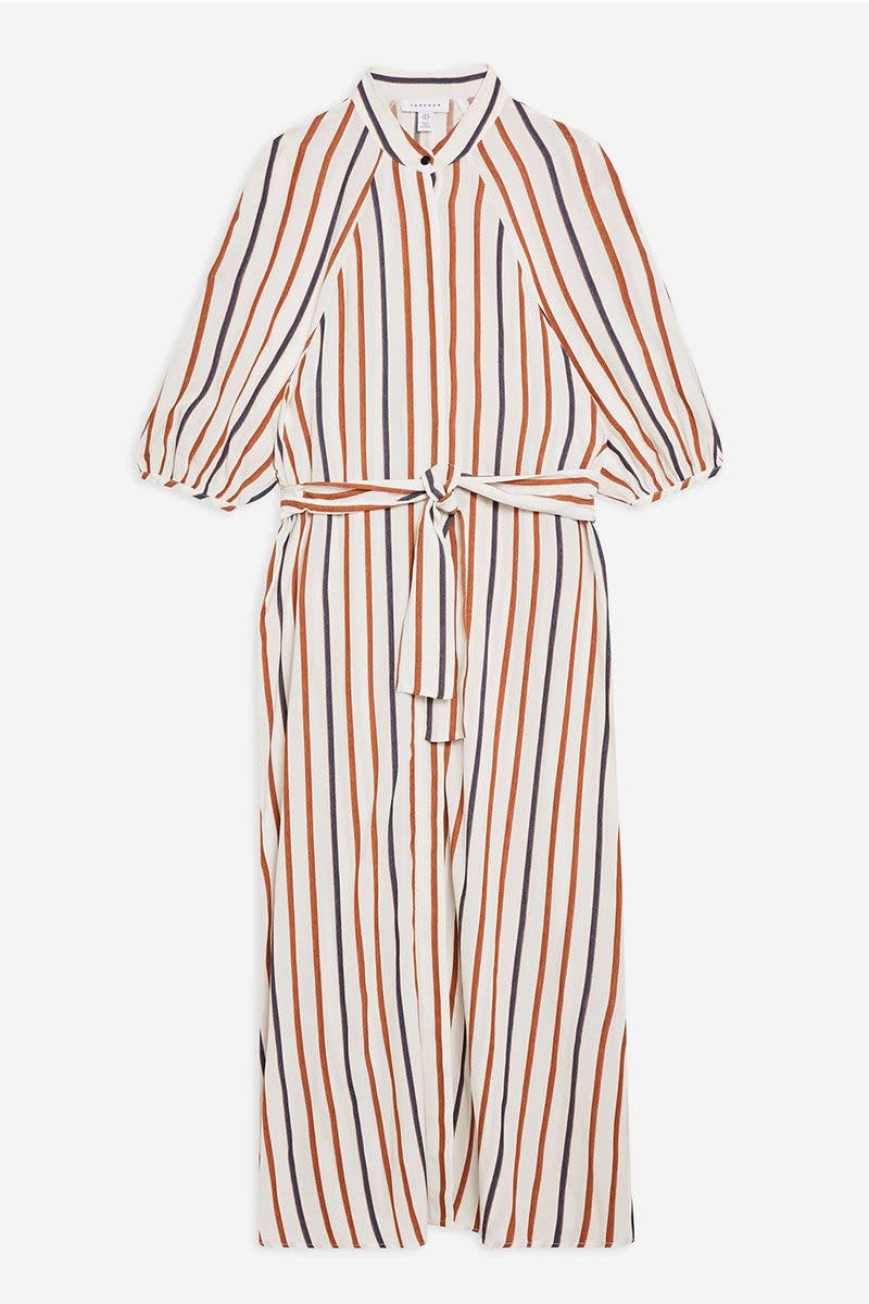 Stripe shirt dress
