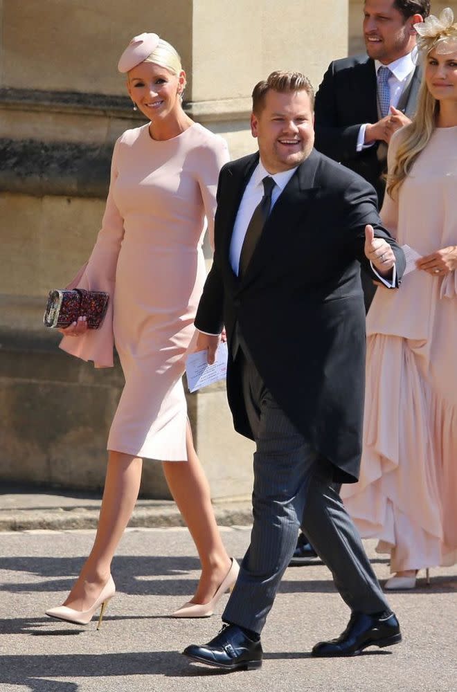 James Corden and wife Julia Carey arrive at Windsor Castle