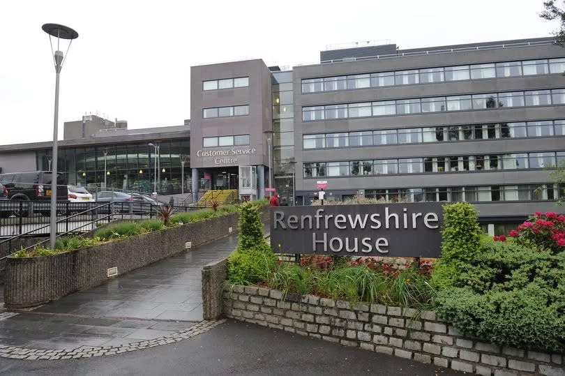 A general view of Renfrewshire House in Paisley