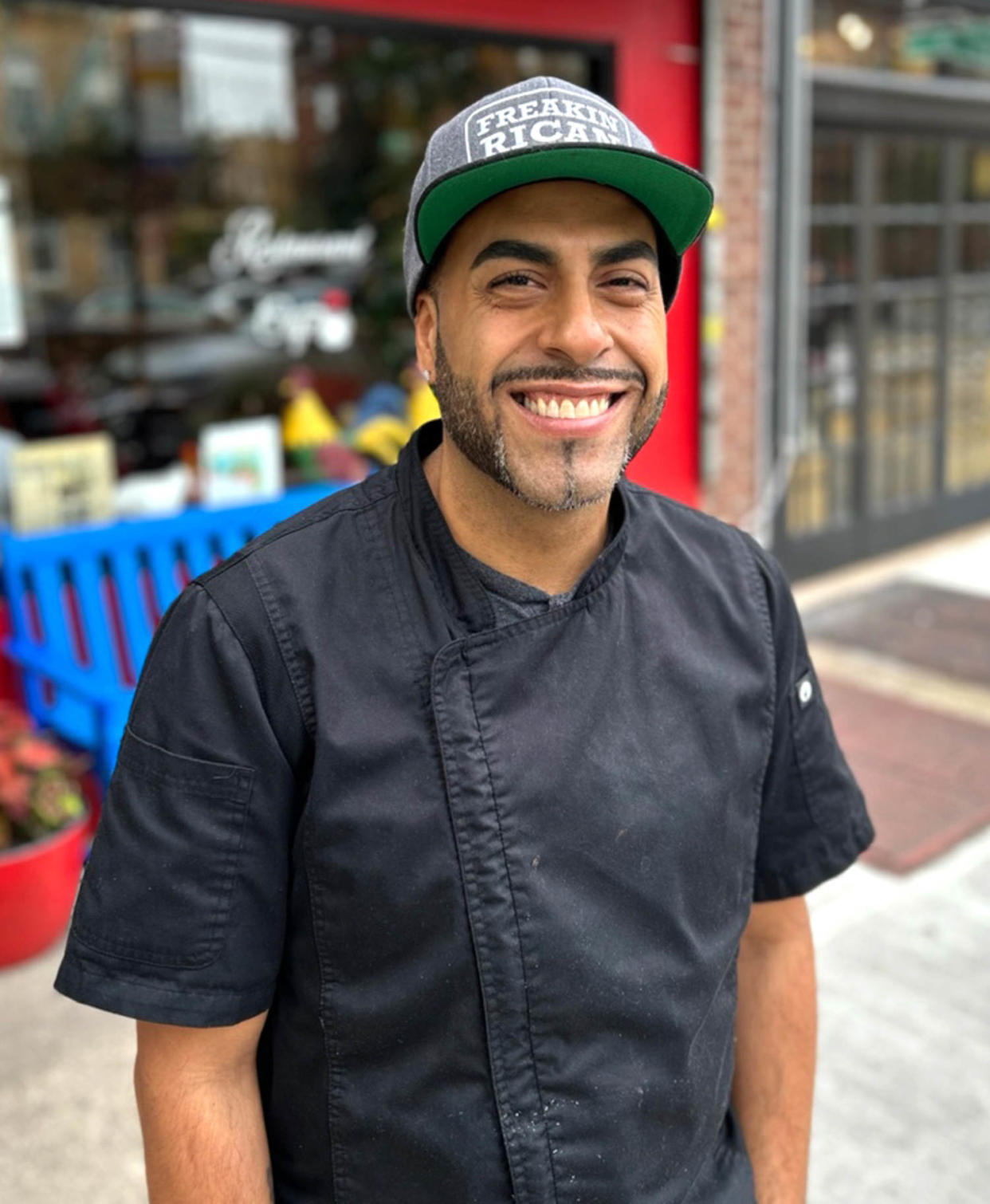 Image: Derick Lopez, chef and owner of The Freakin Rican in Queens, N.Y. (Courtesy Raul Reyes)