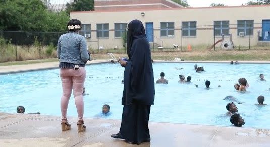 Ismaa&rsquo;eel&nbsp;said&nbsp;she had taken kids from&nbsp;the program to the Foster Brown public pool for the past four years with no issues. (Photo: Screenshot from Delaware News Journal video)