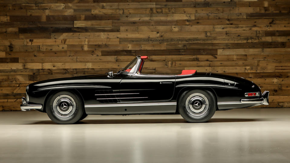 A 1961 Mercedes-Benz 300 SL Roadster.