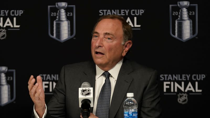 NHL commissioner Gary Bettman said the league will no longer allow teams to wear specialty jerseys during warmups, including Pride Night jerseys.
