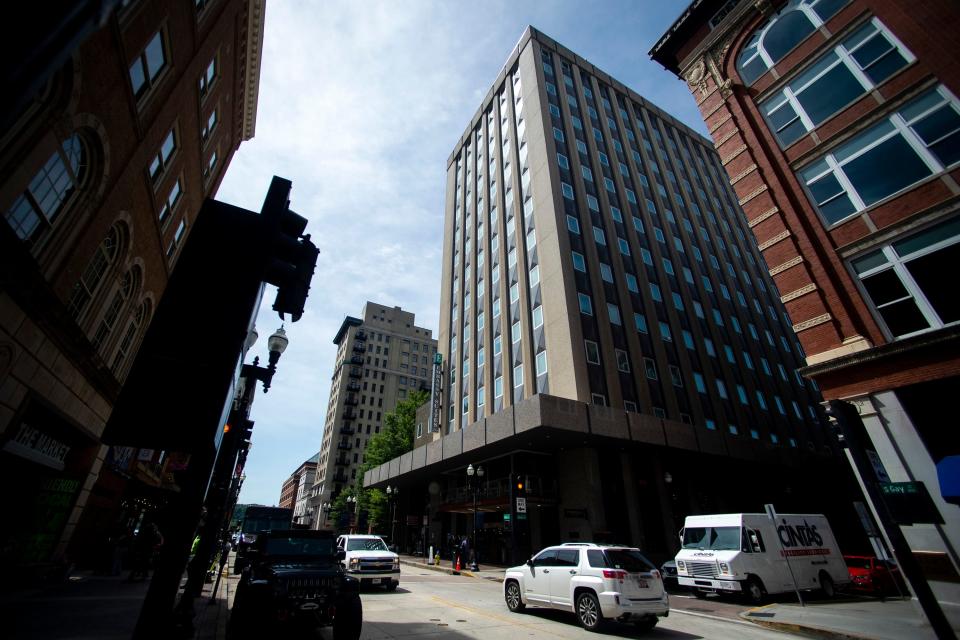 The Embassy Suites on Gay St. in downtown Knoxville on Friday, June 10, 2022. 