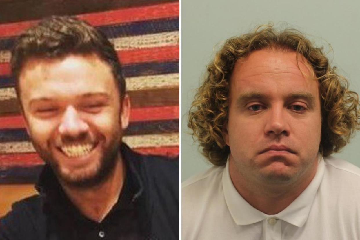 Frenzied attack: George Barker (left) was stabbed to death by Charles Riddington at the Double K gym in Bexley. The killer hid out in Cyprus: Metropolitan Police