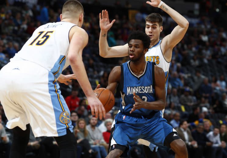 Andrew Wiggins scored 40 for the second consecutive game. (AP)