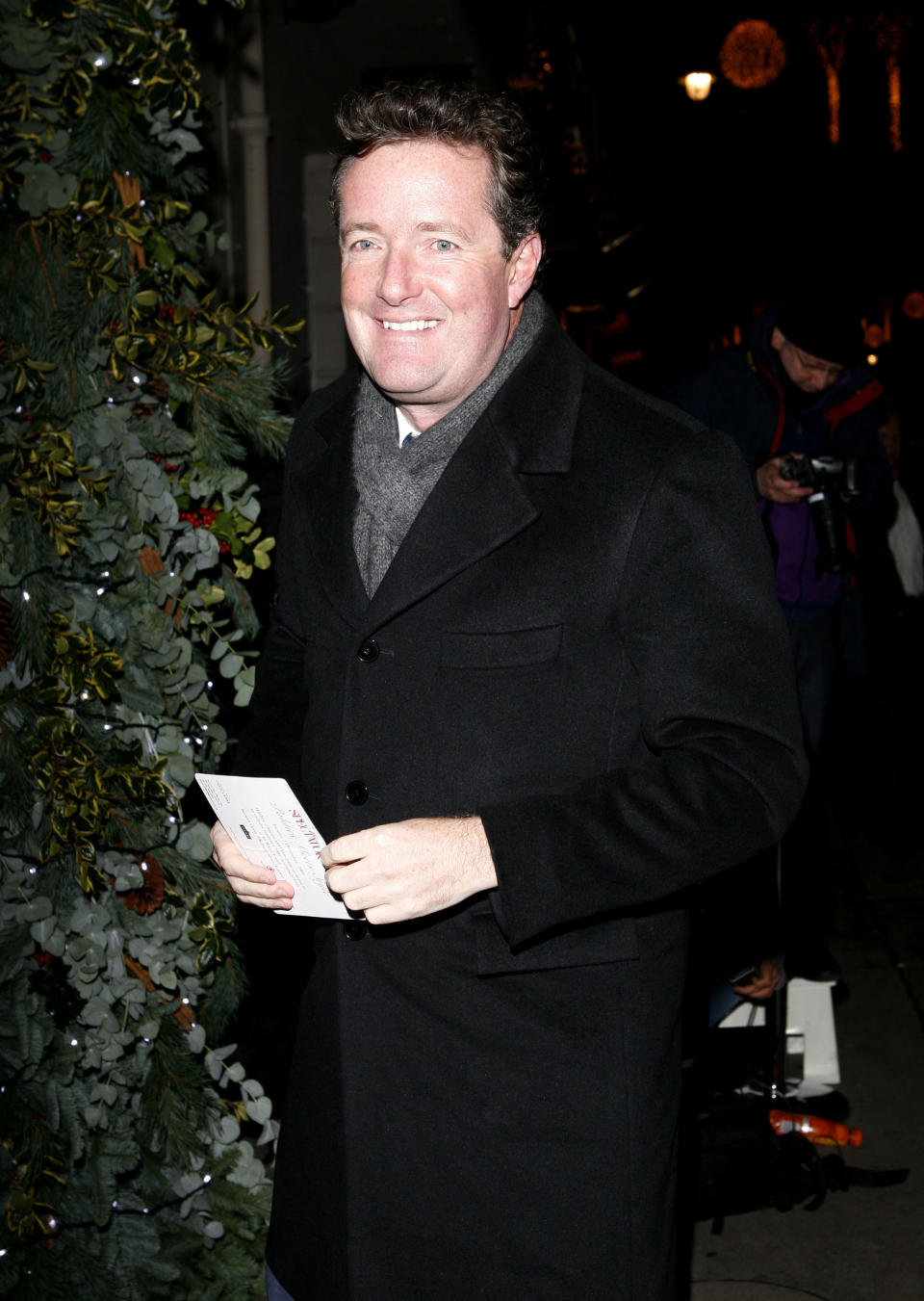 Piers Morgan arrives at the Spectator and GQ 200th Anniversary Party ÐÊPolitics Meets Style, at Sir Rocco Forte's Brown's Hotel in central London.