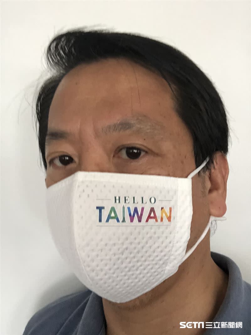 「HELLO TAIWAN」口罩背後推手是愛台企業家江明信董事長。（圖／Ming Chiang授權提供）